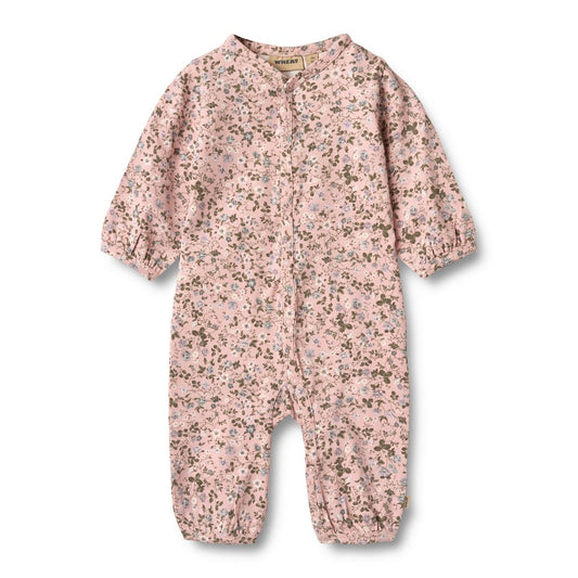 Felizia Jumpsuit - Rose Powder Flowers | Wheat