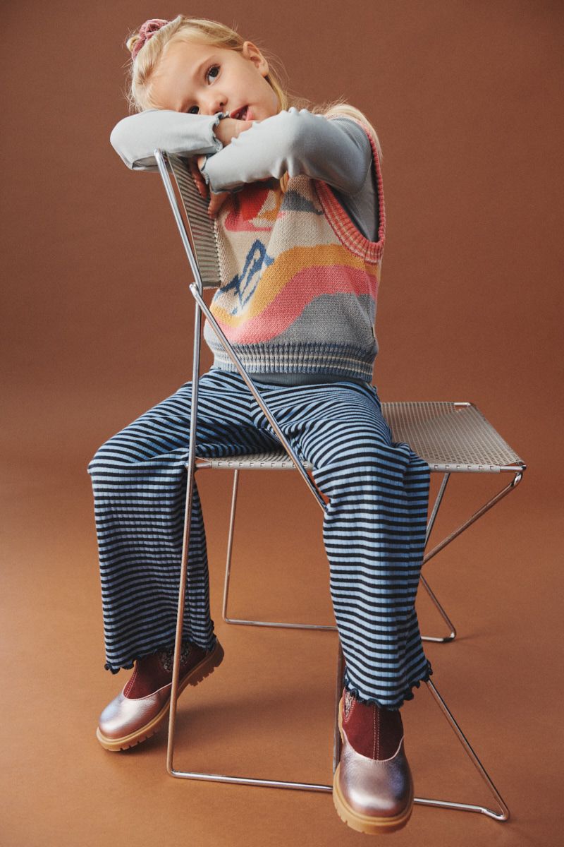 Ida Long Sleeve T-Shirt - Soft Rain | Wheat