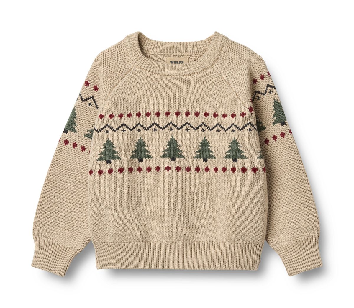 Balou Organic Jacquard Pullover - Warm Sand | Wheat