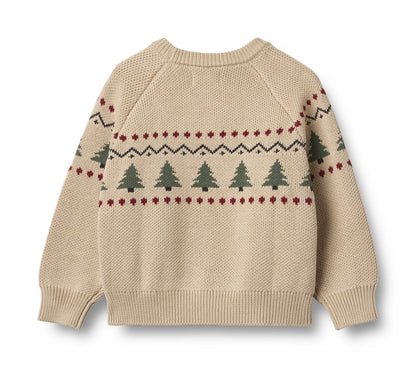 Balou Organic Jacquard Pullover - Warm Sand | Wheat