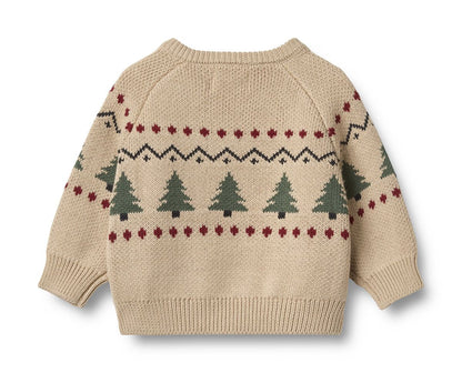 Balou Organic Jacquard Pullover - Warm Sand | Wheat