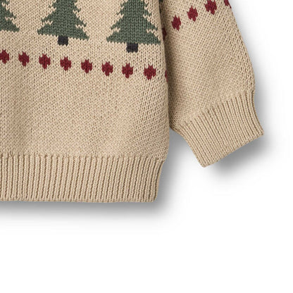 Balou Organic Jacquard Pullover - Warm Sand | Wheat