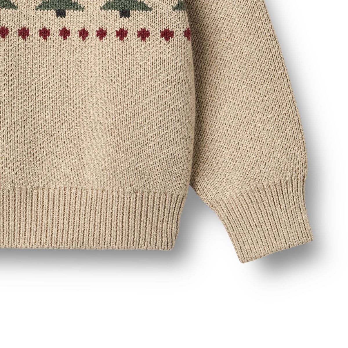 Balou Organic Jacquard Pullover - Warm Sand | Wheat