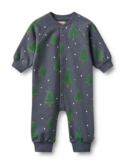 Grey Blue Holiday Lilo Jumpsuit | Wheat