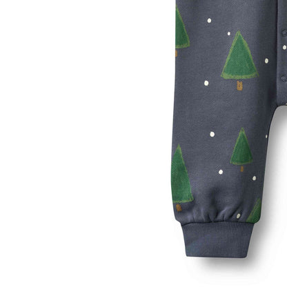 Grey Blue Holiday Lilo Jumpsuit | Wheat