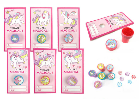 Unicorn Stamper and Card Set - 36 Pack | Tiny Mills