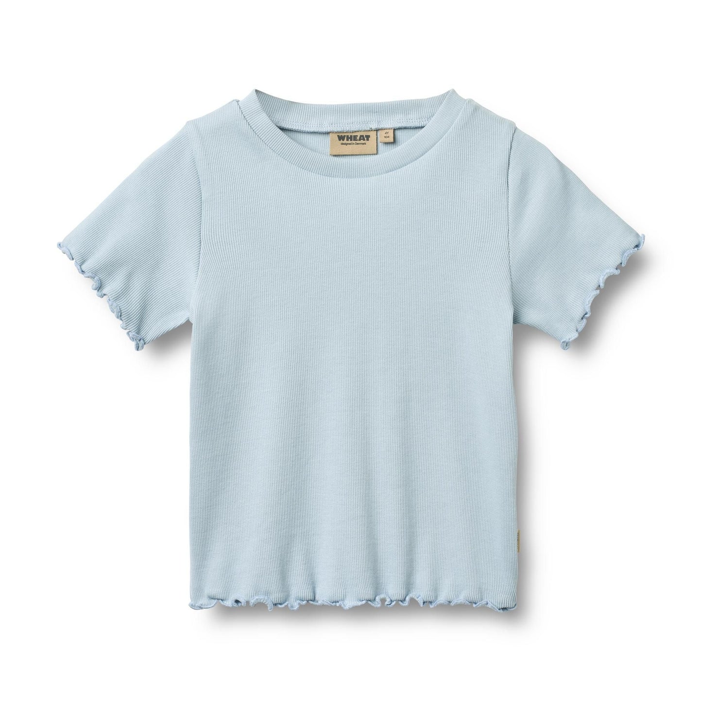 Summer Sky Alicia Rib T-Shirt | Wheat