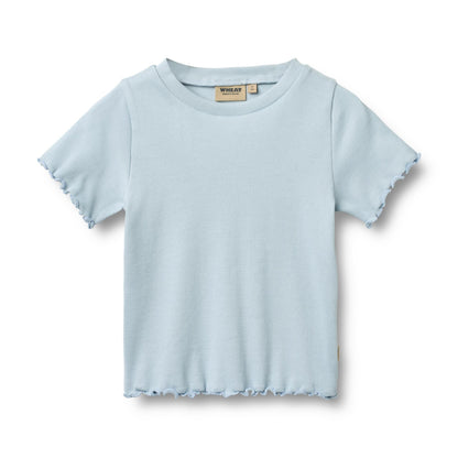 Summer Sky Alicia Rib T-Shirt | Wheat