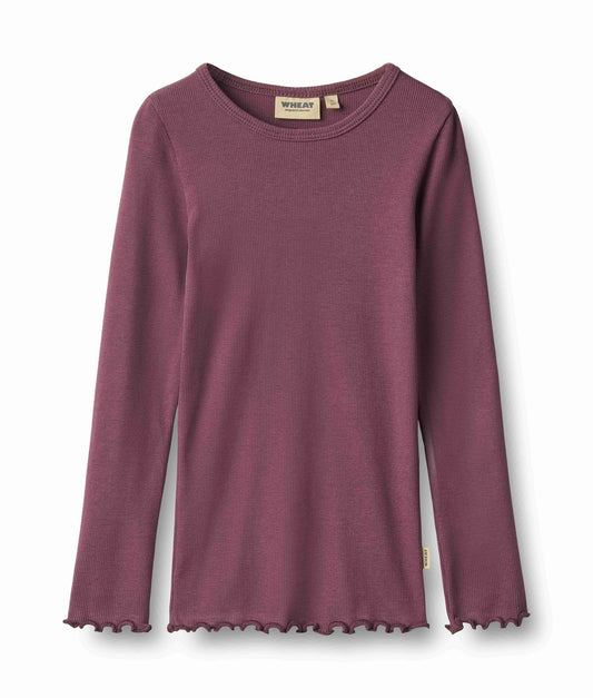 Ida Eggplant T-Shirt | Wheat