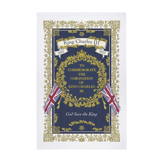 King Charles III Commemorative Tea Towel | Ulster Weavers