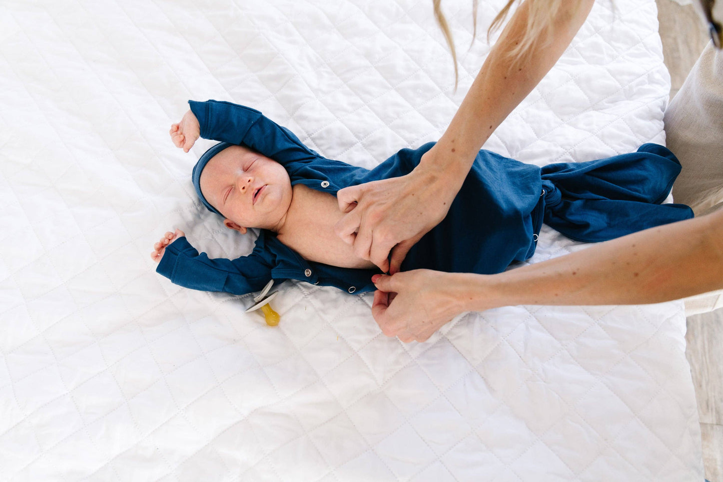 River Newborn Knotted Gown | Copper Pearl