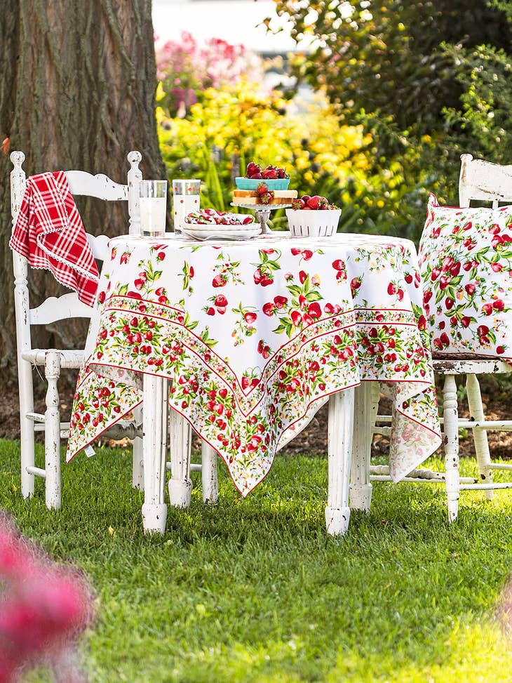 Strawberry Basket Tablecloth | April Cornell