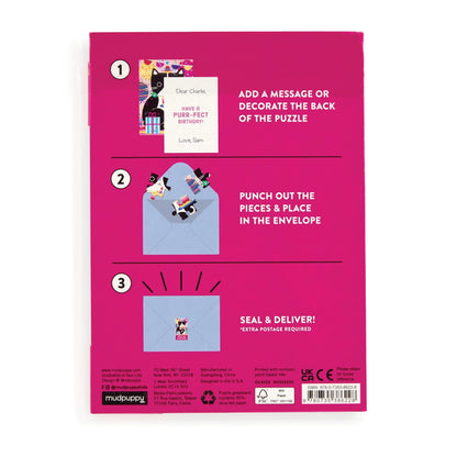 Purr-fect Cat Puzzle Card | Mudpuppy