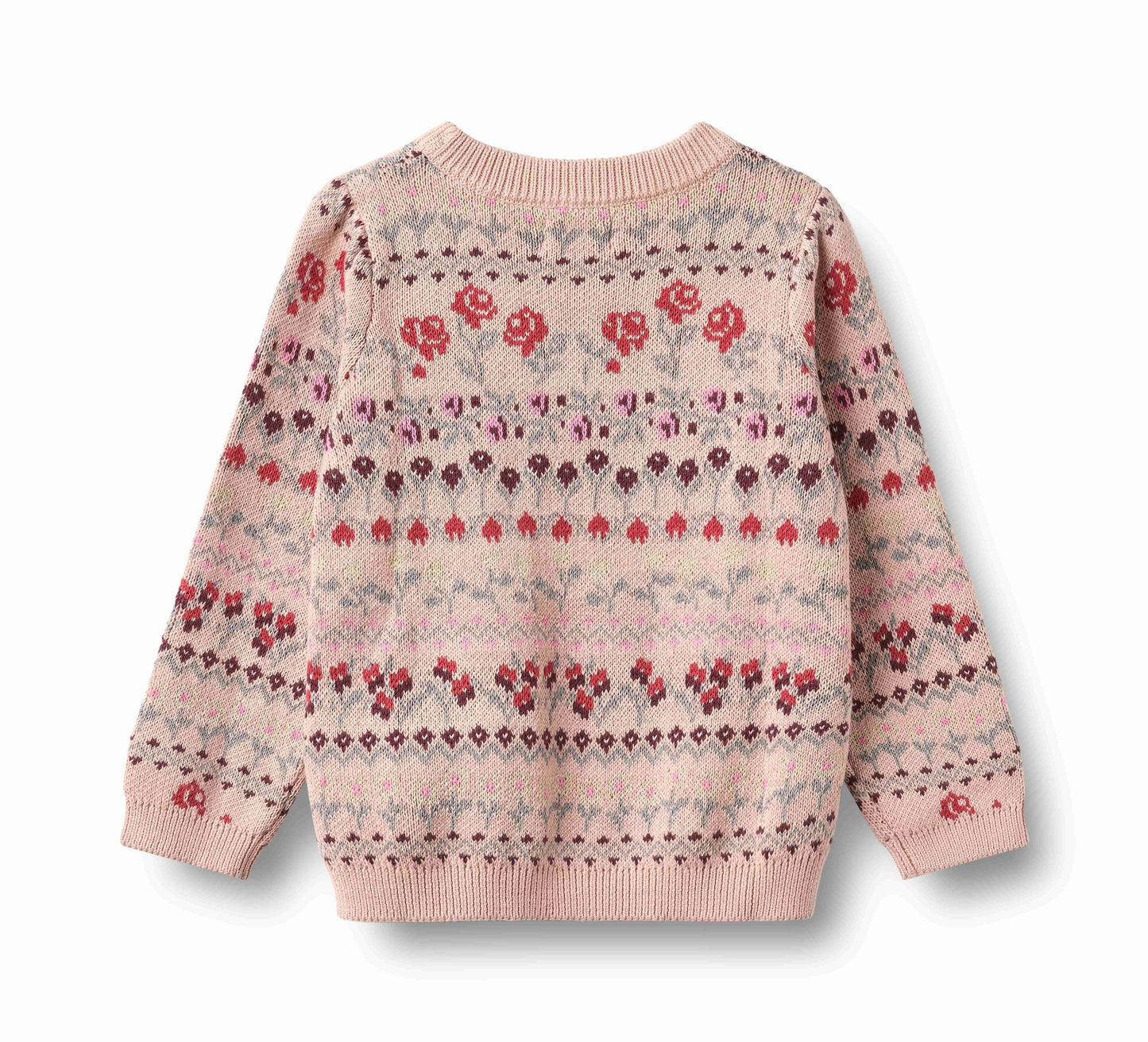 Mikmak Dim Rose Jacquard Pullover | Wheat