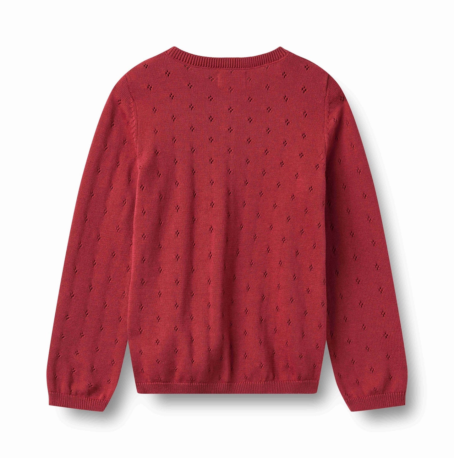 Maia Red Cherry Cardigan | Wheat
