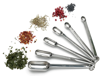 Set of 6 Stainless Steel Spice Spoons | RSVP International