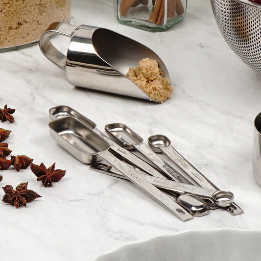 Set of 6 Stainless Steel Spice Spoons | RSVP International