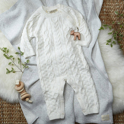 Organic Cable Knit Sweater Romper | Hope & Henry