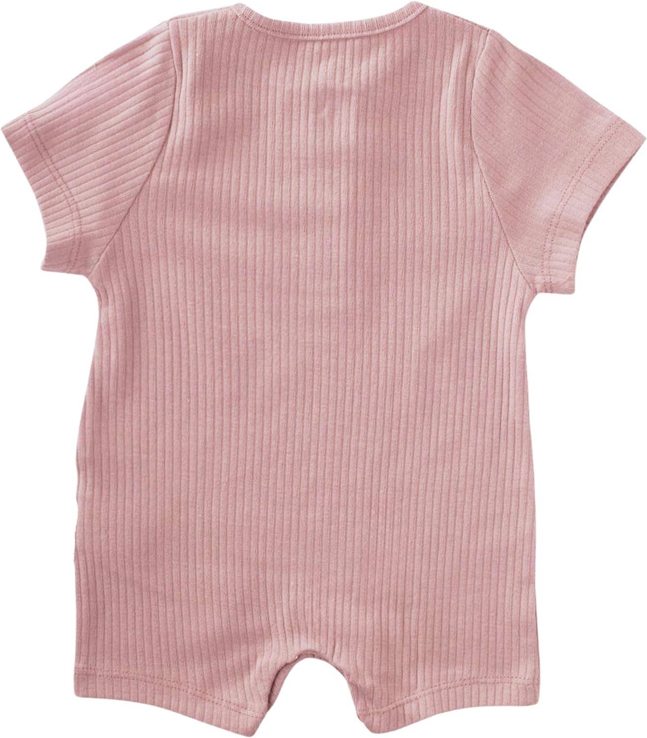 Pink 100% Organic Cotton Romper | Himmelberg Baby