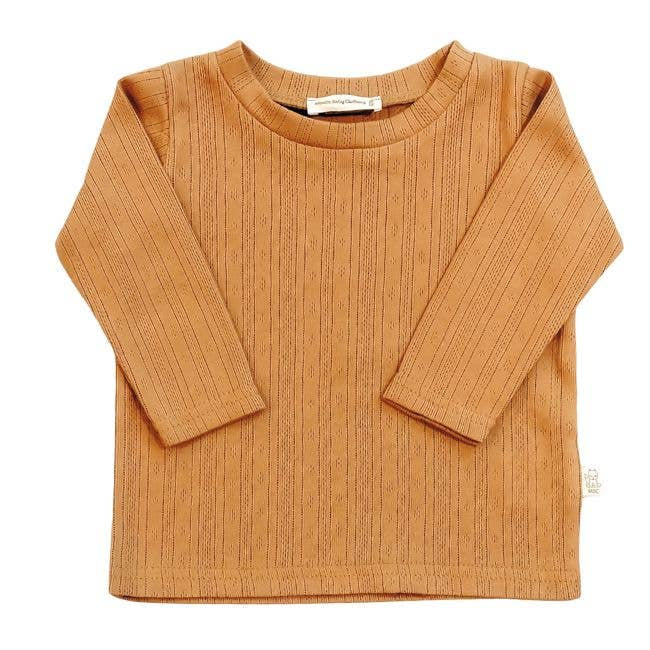 Pointelle Cinnamon Long Sleeve | Moalie