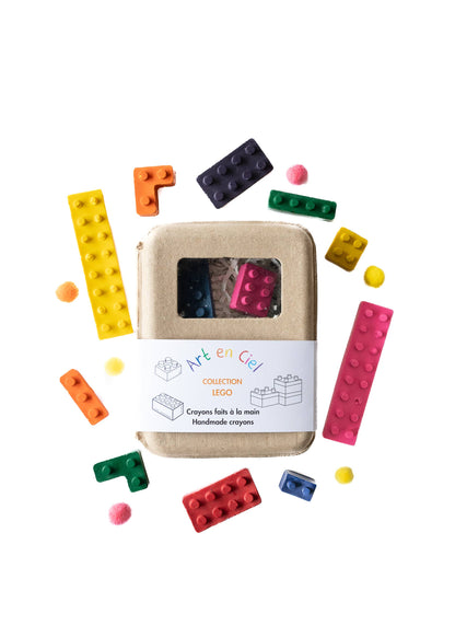 Handmade Crayons - LEGO THEME | Art en Ciel