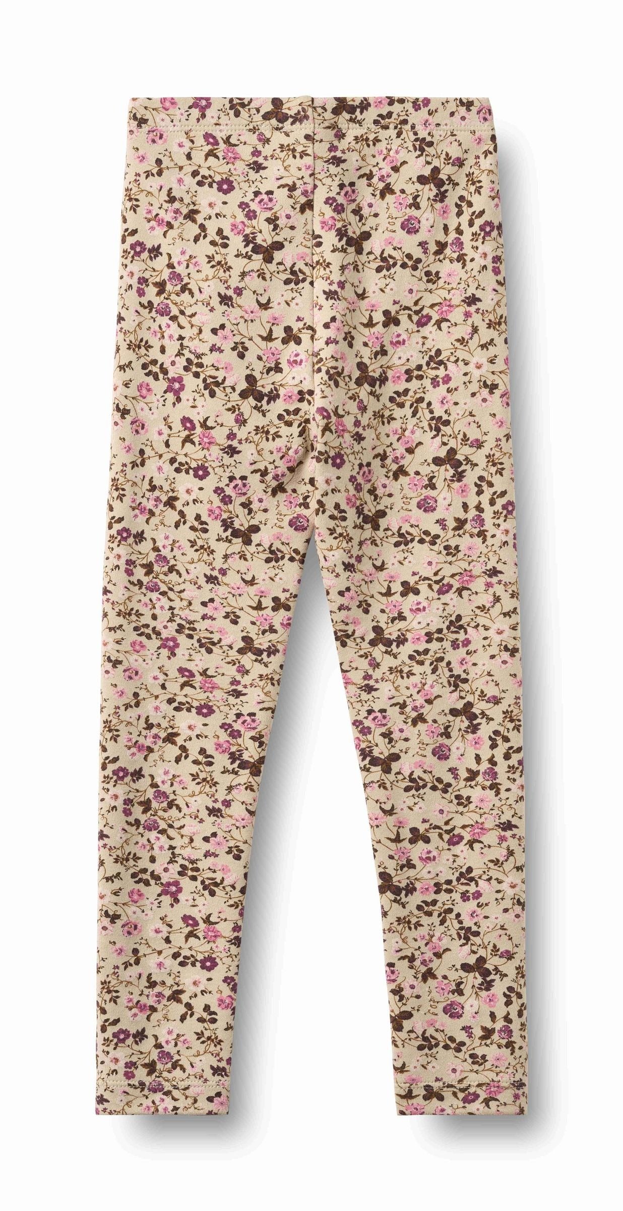 Jules Soft Sand Flower Wine Leggings | Wheat