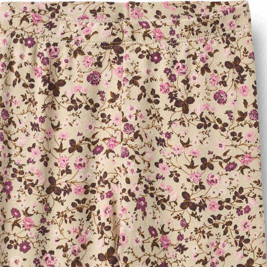 Jules Soft Sand Flower Wine Leggings | Wheat