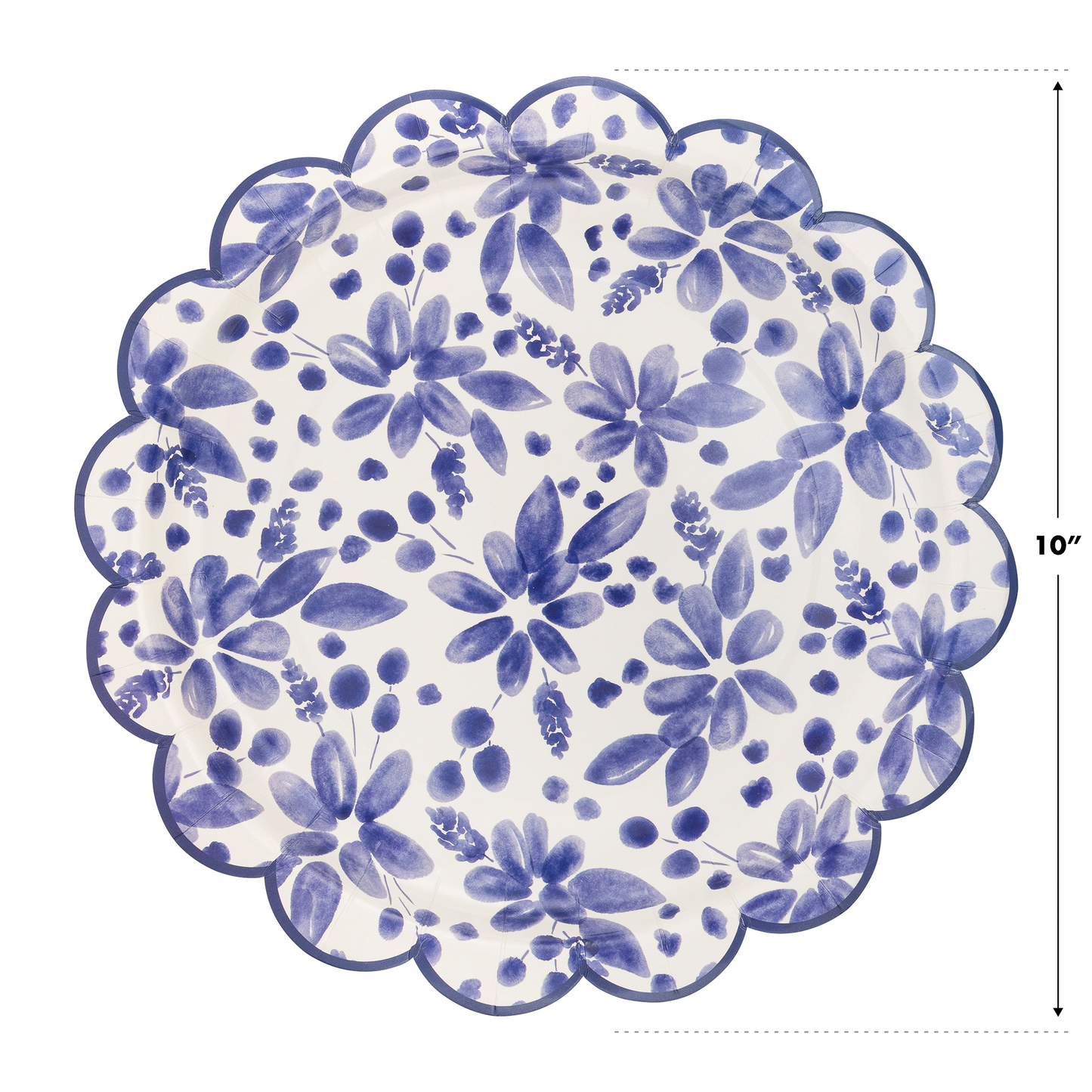 Blue Floral Paper Plate | My Mind's Eye