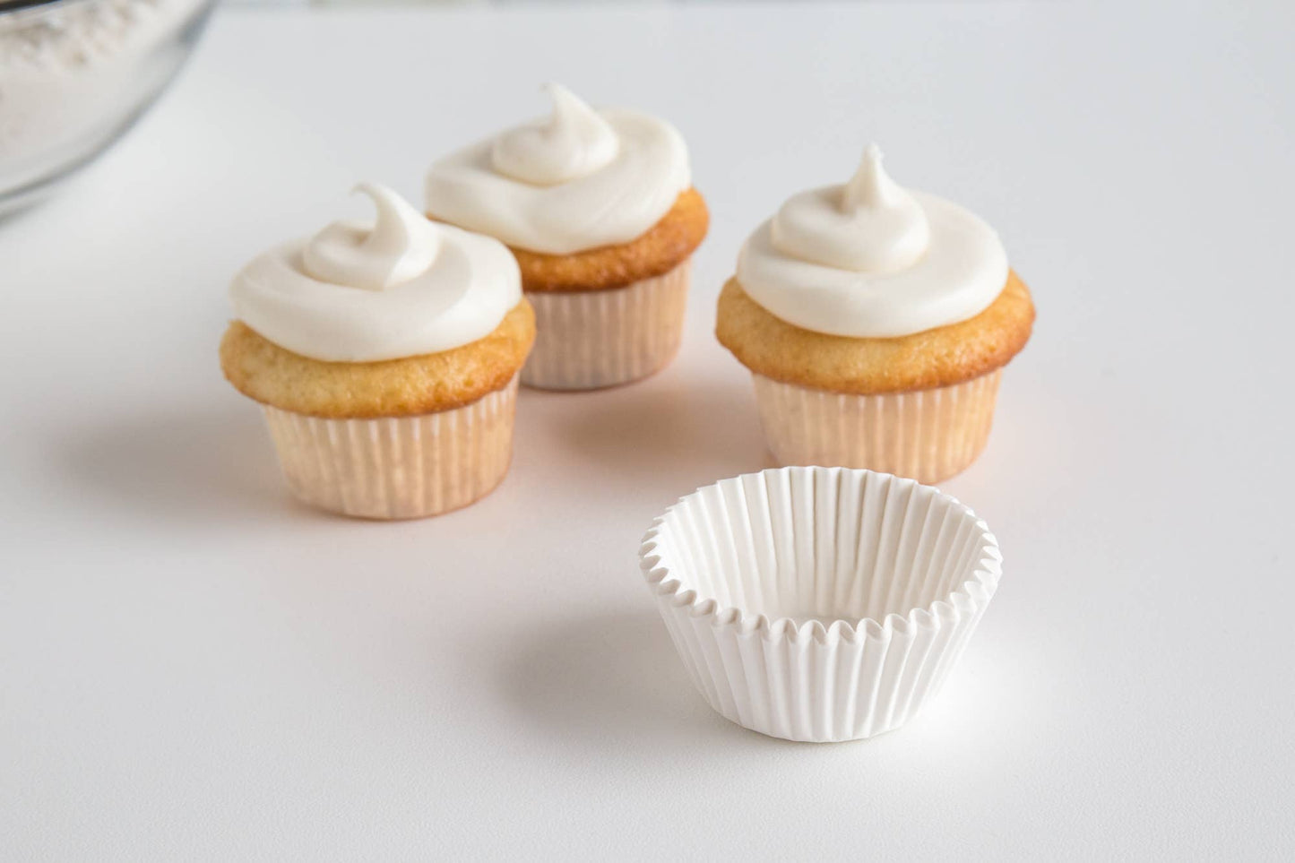 Mini White Cupcake Liners | Fox Run Brands