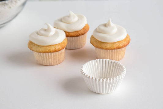 Mini White Cupcake Liners | Fox Run Brands