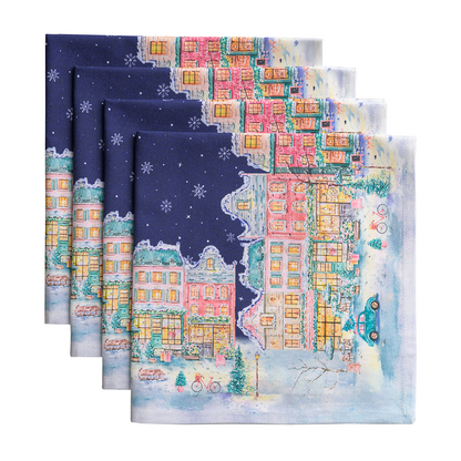 Christmas Market Napkin Set | Maison d'Hermine