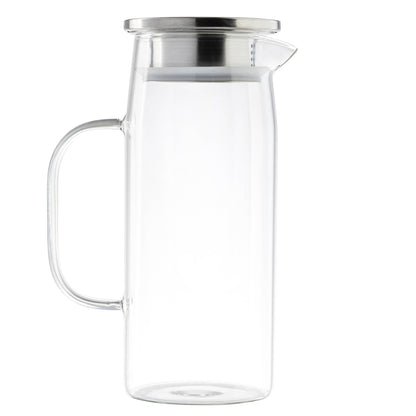 34 oz Glass Pitcher w/ Stainless Lid | TableCraft