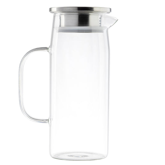 34 oz Glass Pitcher w/ Stainless Lid | TableCraft