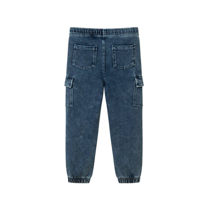 Kids Buttondown Denim Jogger Set | Andy & Evan