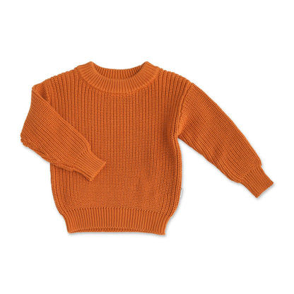 Orange Knit Sweater | Gigi & Max