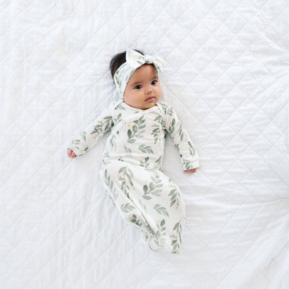 Fern Newborn Knotted Gown | Copper Pearl