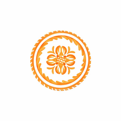 Sicily Orange Appetizer Plates Set/4 | Le Cadeaux