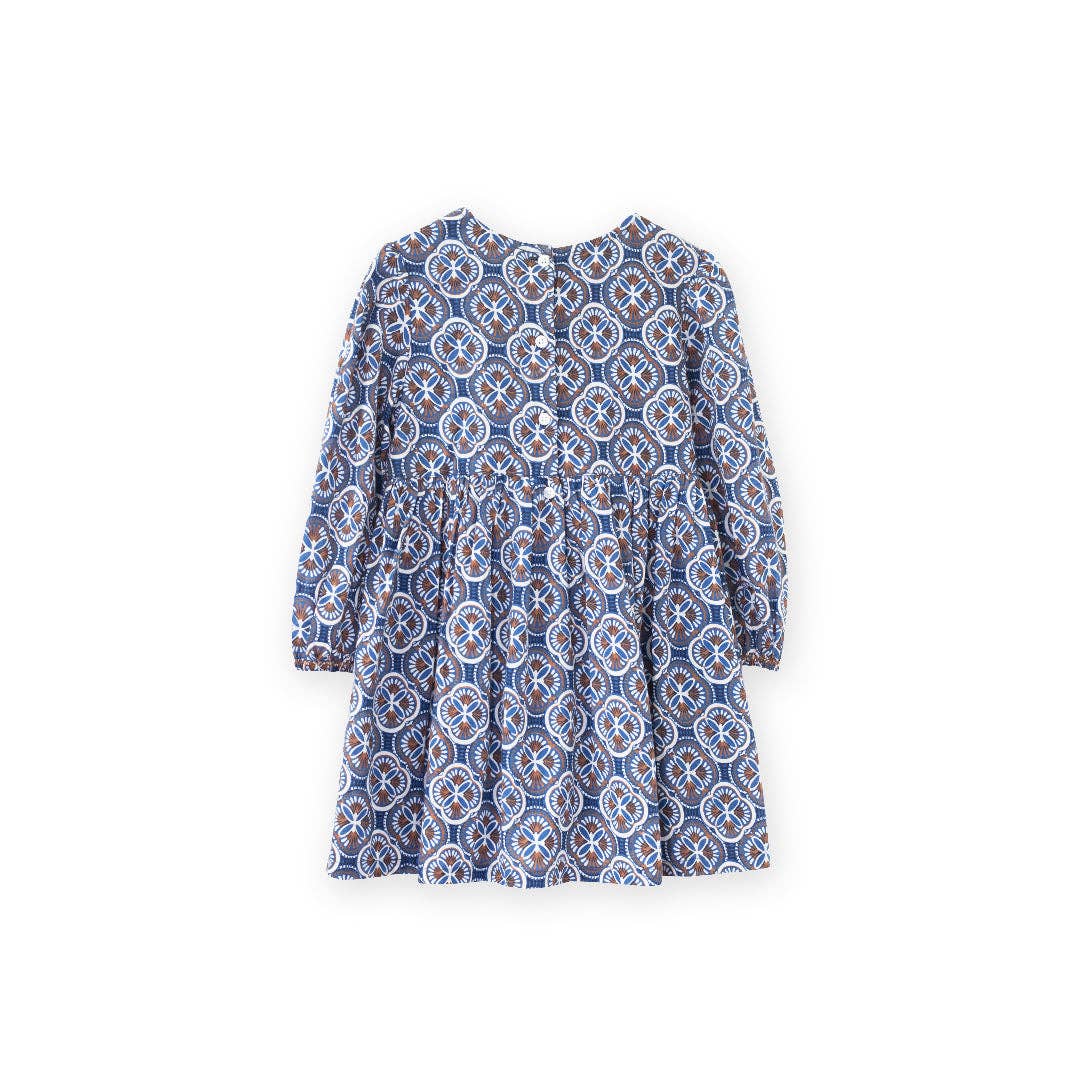 Phoebe Dress - Blue Mosaic | Beet World