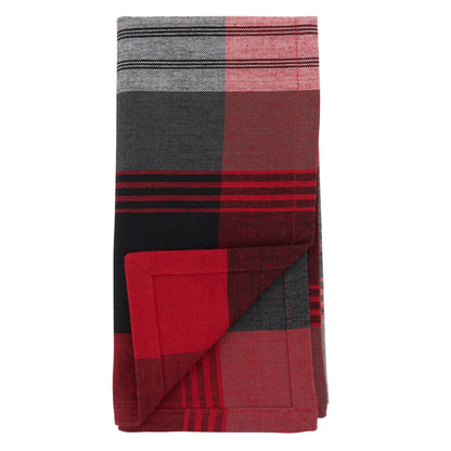 Plaid Cloth Napkin Set/4 | Saro Lifestyle