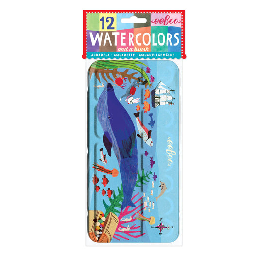 In The Sea Watercolors | Eeboo