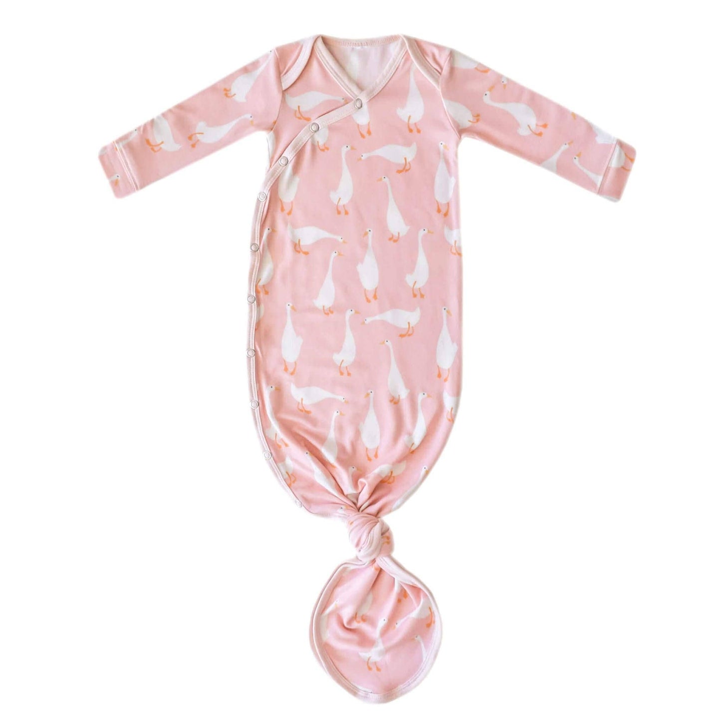 Goosie Newborn Knotted Gown | Copper Pearl