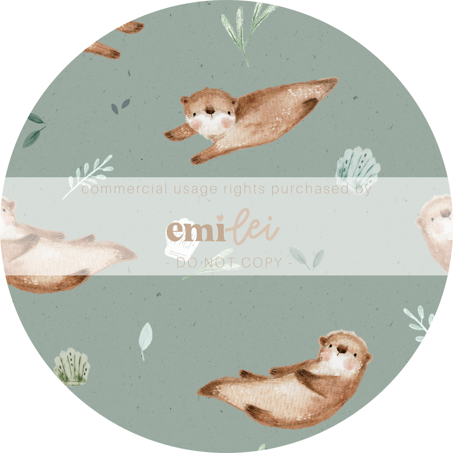 Sea Otter Bamboo Henley Shortie | Emi Lei