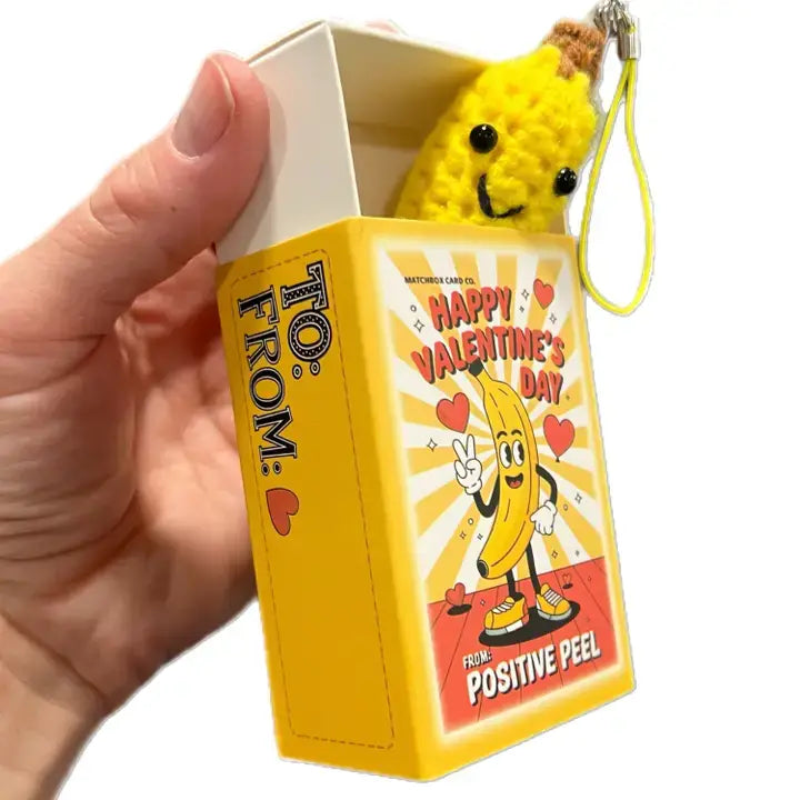 Positive Peel Banana Keychain | Katie Doodle