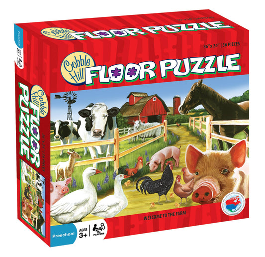Welcome to the Farm - 36pc Floor Puzzle | Cobble Hill Puzzles