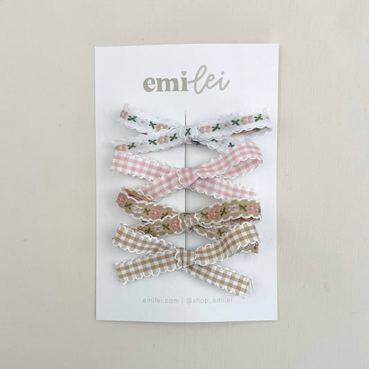 Slim Hair Bow Clips | Emi Lei