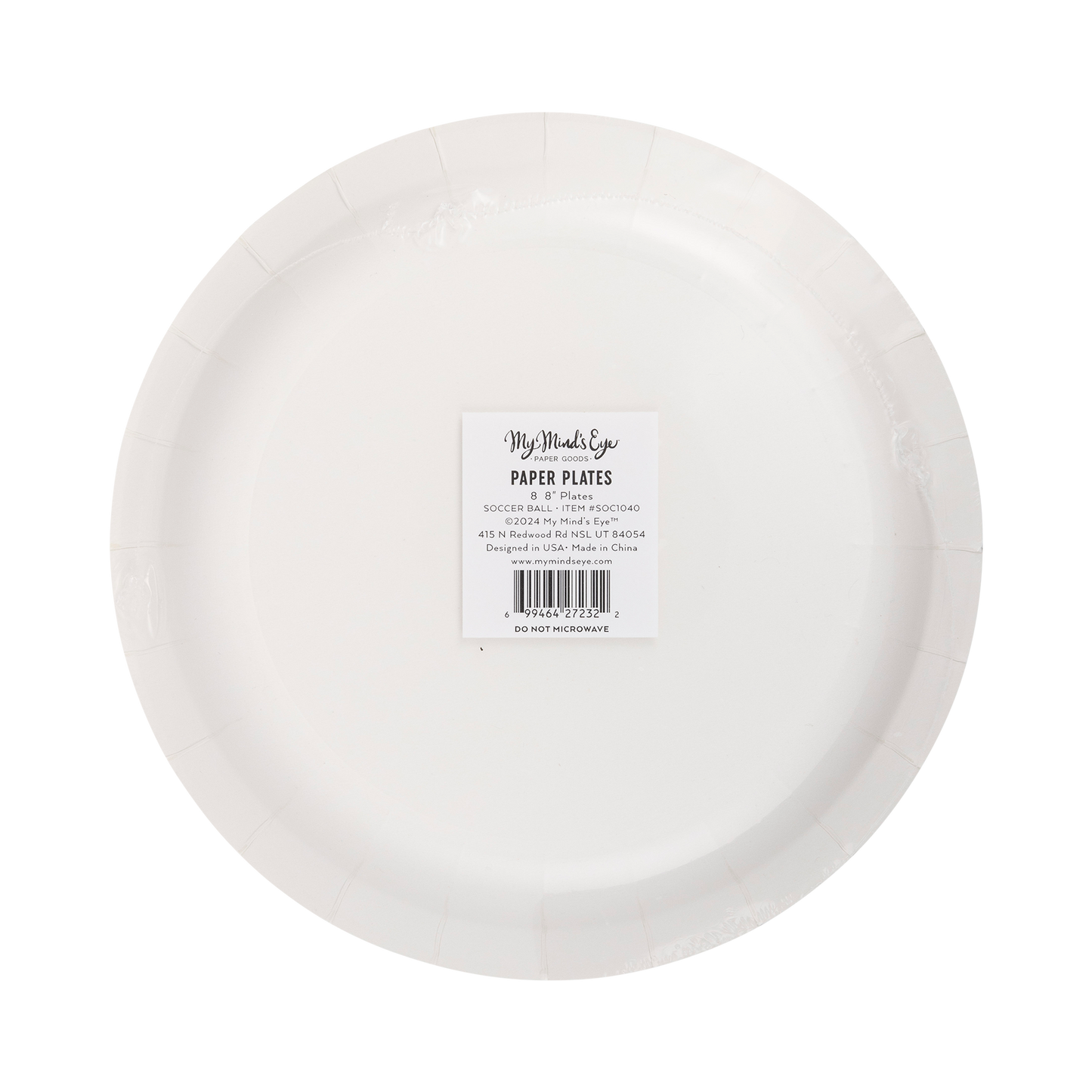 Soccer Ball Paper Plate | My Mind's Eye