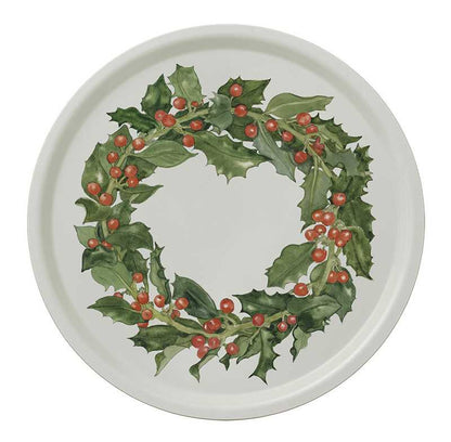 Holly Wreath Serving Tray | Koustrup & Co