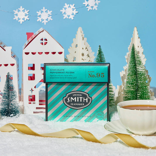 Chocolate Peppermint Pu-erh - Holiday Tea Carton (15 Sachets) | Smith Teamaker