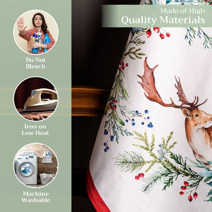 Holly Time Towels (Set of 3) | Maison d'Hermine