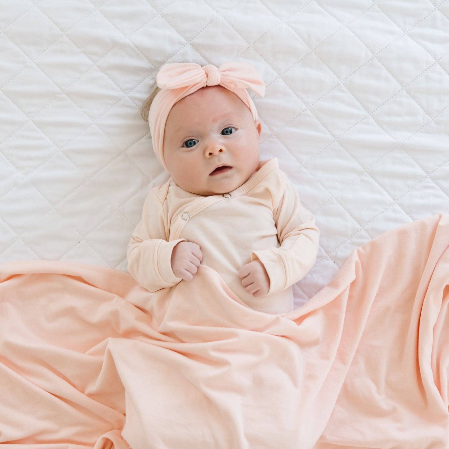 Blush Newborn Knotted Gown | Copper Pearl